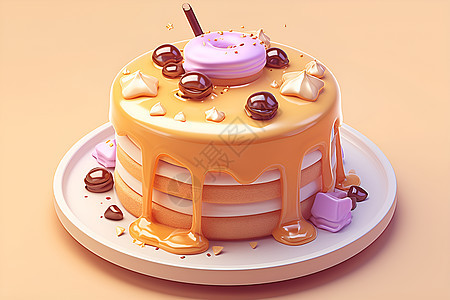 美味的蛋糕背景图片
