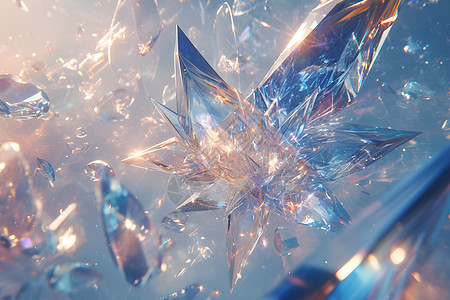 冰晶钻石背景图片