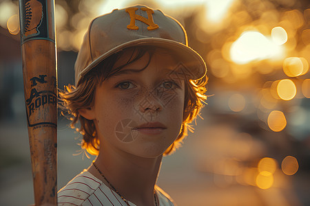 夏日少年棒球图片