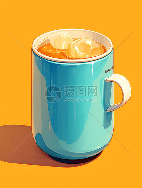 马克杯插画图片