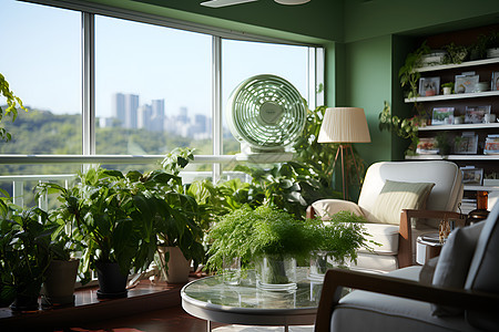 客厅的绿植图片