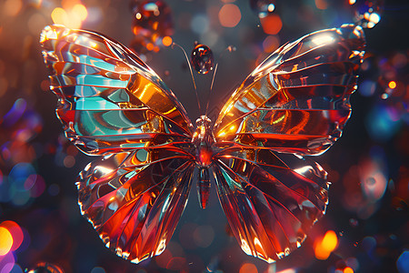 玻璃蝴蝶图片