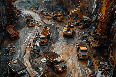 繁忙的矿场（制造业）图片