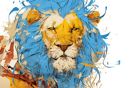 美轮美奂的狮子背景图片