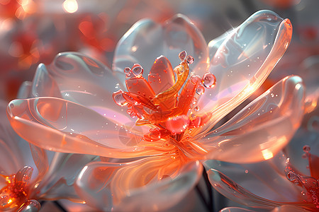 滴在花瓣上的水珠图片