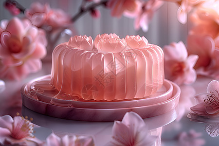 粉色透明月饼盒图片