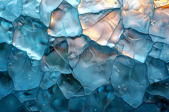 冰窗玻璃背景图片