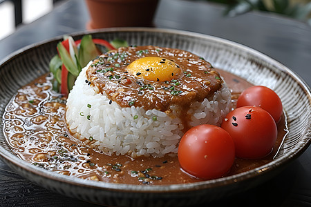 香喷喷的日式咖喱饭图片