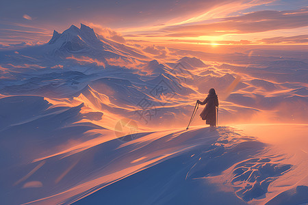 极地之旅的壮丽奇景背景图片