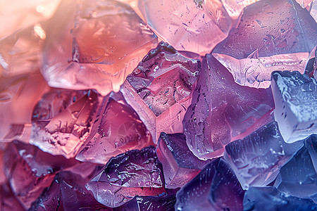 紫色渐变冰晶玻璃图片