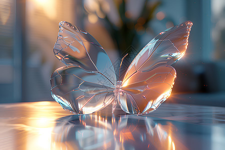 透明的蝴蝶图片