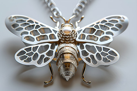 漂亮的蜜蜂项链图片