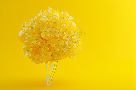 花团中的气球图片