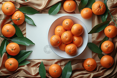 美味的柑橘背景图片