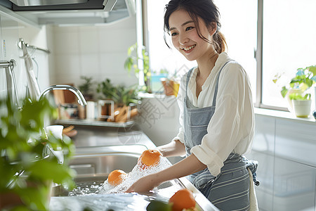 精致的家庭主妇背景图片