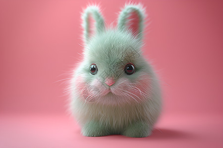 可爱的柔软兔子背景图片