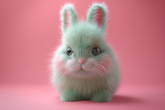 可爱的柔软兔子图片