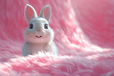 欢乐的小兔子图片