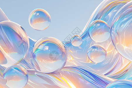 漂浮的泡沫图片
