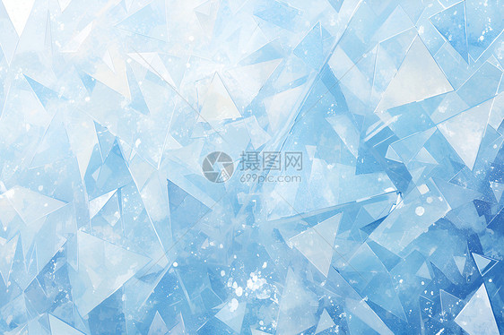 水晶蓝色抽象背景图片