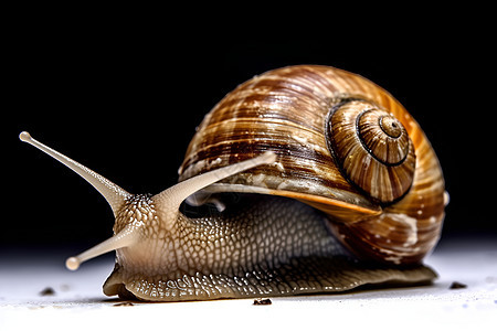 微缩世界蜗牛图片