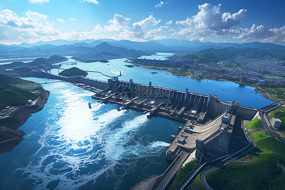 巨型水电站图片