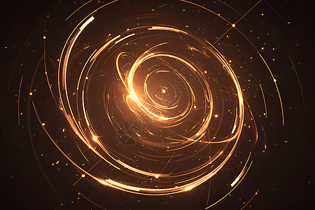 旋转的金色漩涡背景图片
