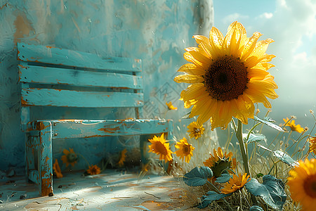 太阳花的交响曲背景图片