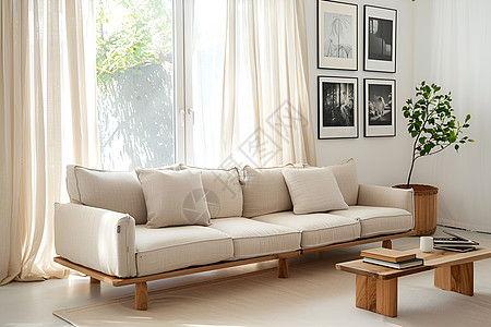 木质沙发背景图片