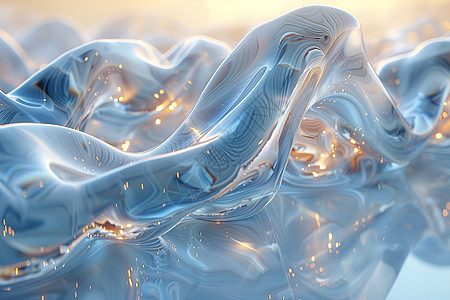 抽象玻璃水纹图片