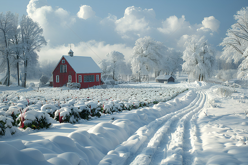 冬日农庄图片