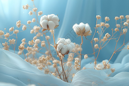 美丽梦幻的棉花图片