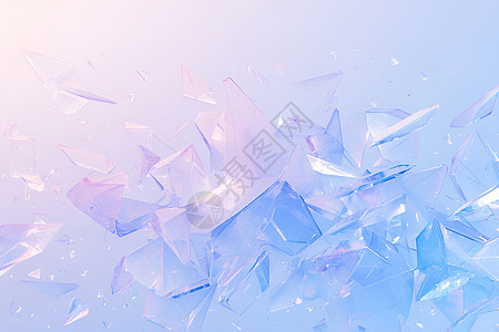 冰晶立方背景图片