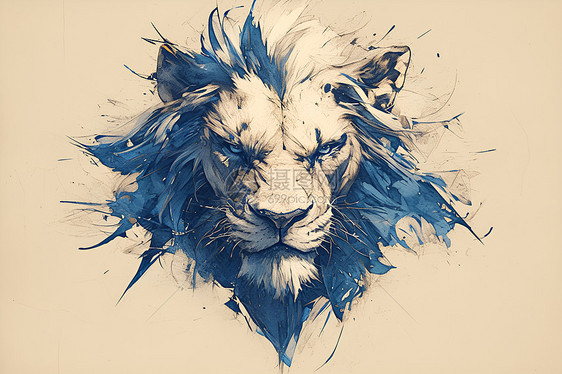 狂野之王蓝毛狮子图片