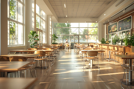 学校餐厅学生食堂背景