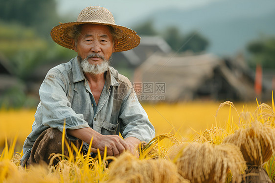 勤劳的农夫图片