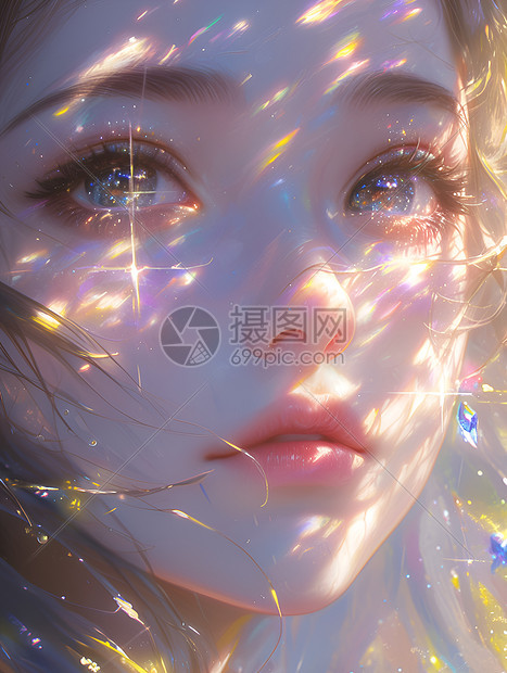 星辰纯真少女图片