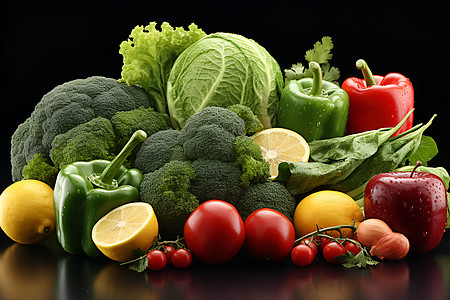 健康的蔬菜水果图片