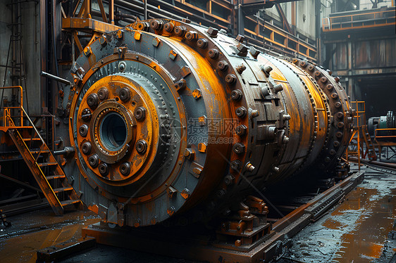 工厂里的机械图片