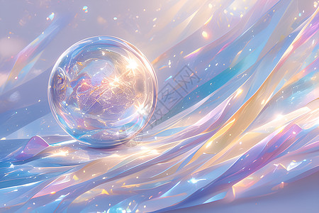 玻璃球的奇幻之光图片
