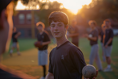 棒球培训的激情男孩图片