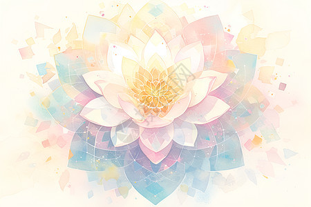 花莲水彩绘背景图片