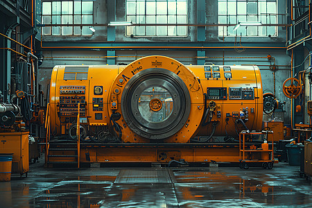 污水处理厂的机械高清图片
