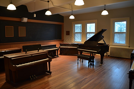 一间宁静的音乐教室图片