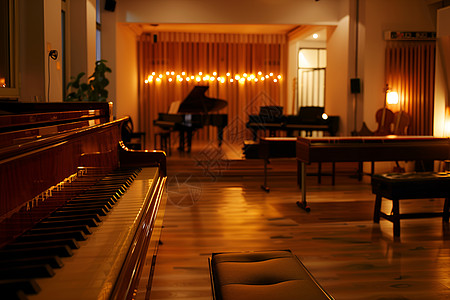 钢琴维修宁静的音乐教室背景