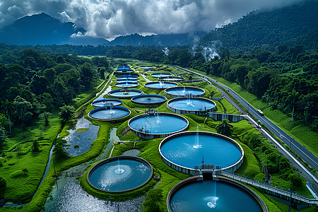 现代污水处理厂图片