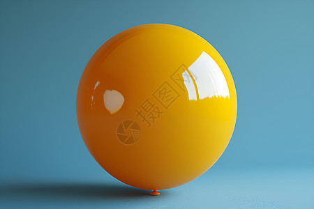 黄色的气球图片