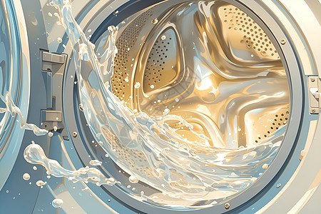 洗衣机内的水高清图片