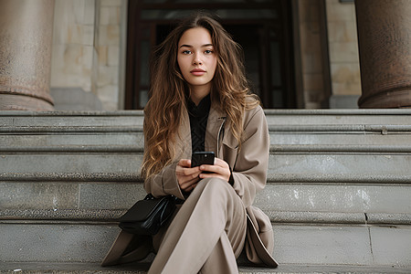 商务装束的女士图片