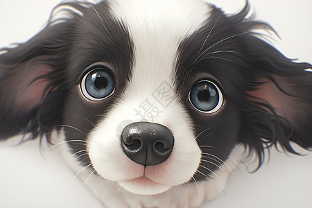 可爱狗狗的插画图片